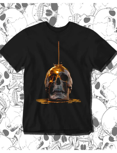S Skull Camiseta Negra Hombre S PROMO
