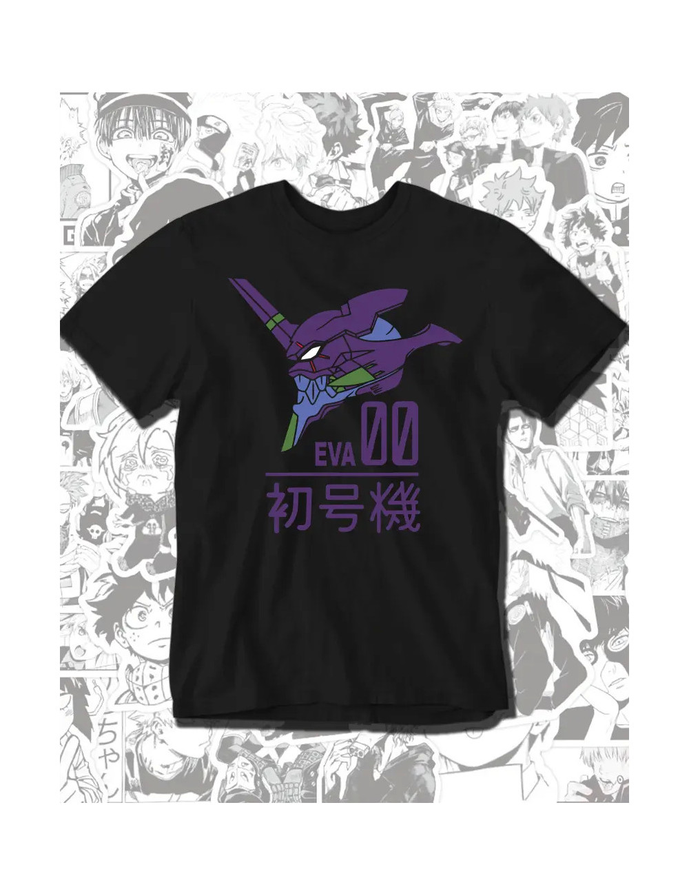 S PROMO  Neon Genesis Evangelion Eva 07 Negra Hombre S