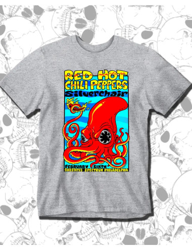 S PROMO  Red Hot Chilli Kraken Camiseta Gris Hombre S