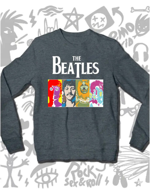 S  PROMO The Beatles Color Gris Oscuro Talla S