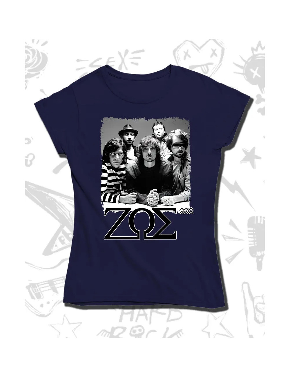 S PROMO Zoe Band Camiseta Azul Dama S