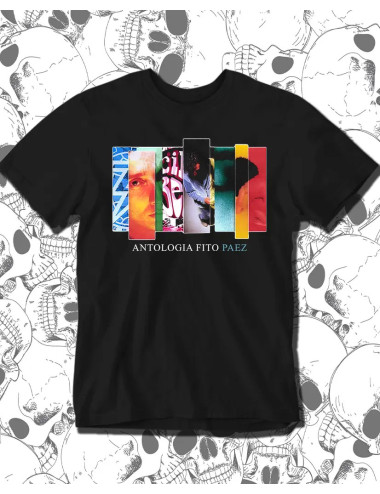M PROMO Fito Paez Antologia Negra Talla M