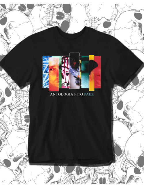 M PROMO Fito Paez Antologia Negra Talla M