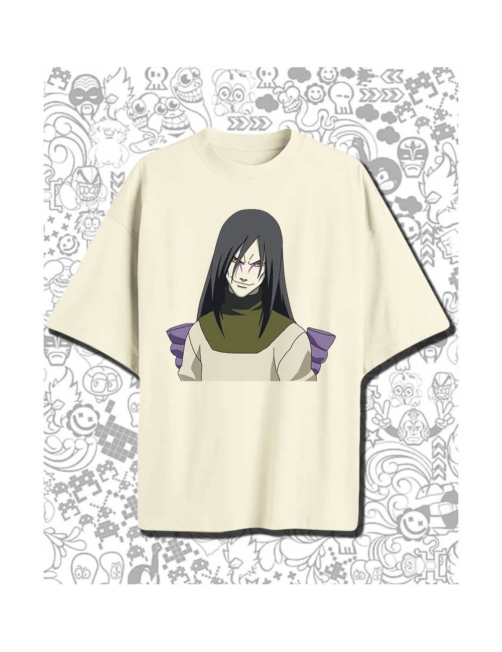 M PROMO  Naruto Orochimaru Vainilla talla M OVERSIZE