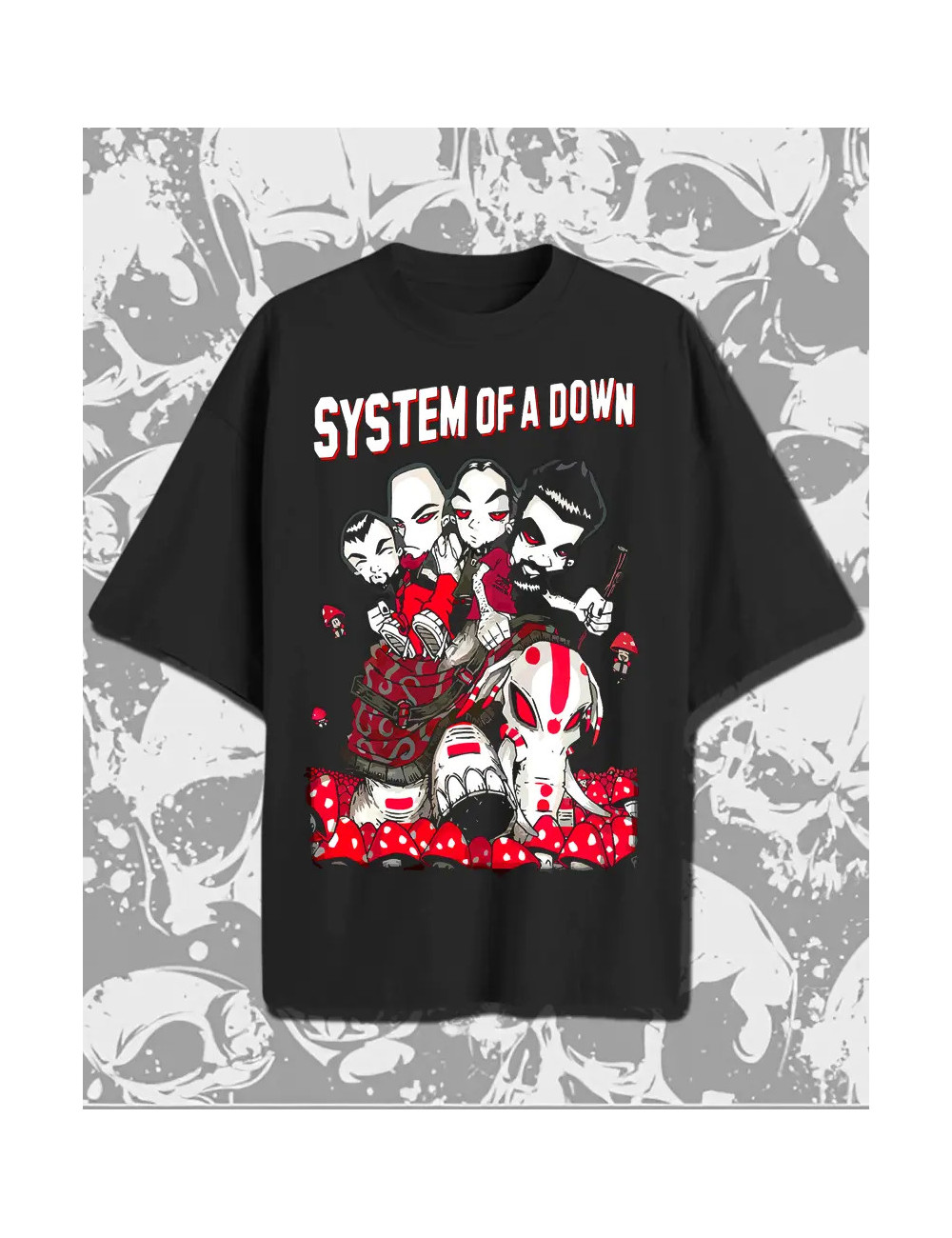 M PROMO  System Of A Down MUSHROOMS OVER talla MOVERSIZE