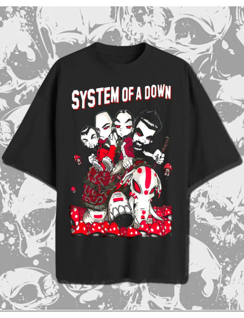 M PROMO  System Of A Down MUSHROOMS OVER talla MOVERSIZE