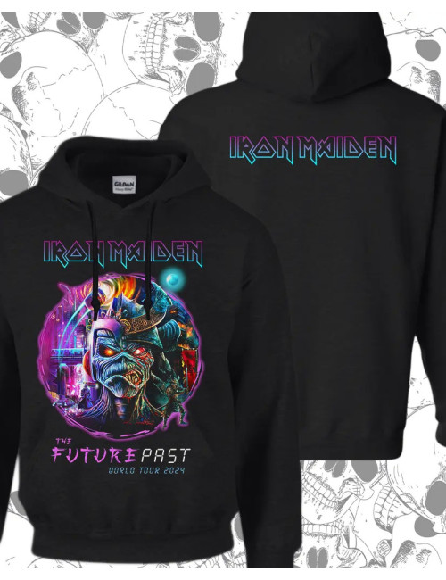 M PROMO Iron Maiden Future Past Buzo cerrado Negro Talla M