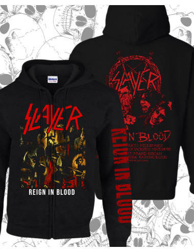 Hoodie Estampado Slayer Reign Blood
