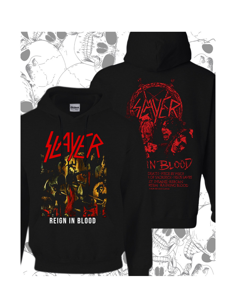 Hoodie Estampado Slayer Reign Blood