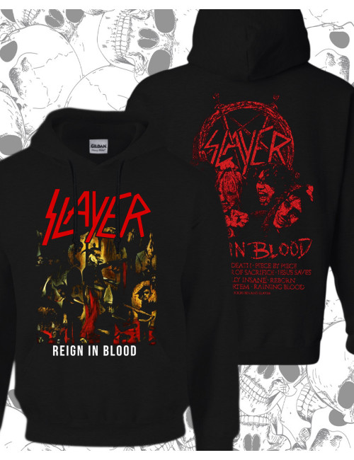 Hoodie Estampado Slayer Reign Blood