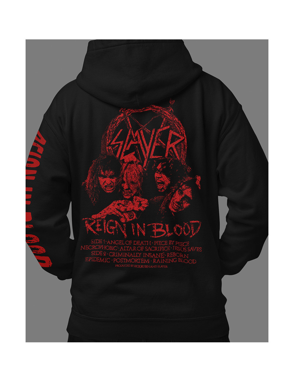 Hoodie Estampado Slayer Reign Blood