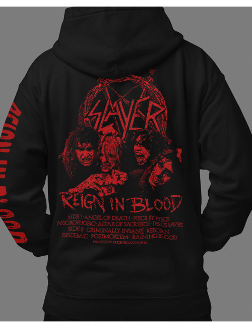 Hoodie Estampado Slayer Reign Blood