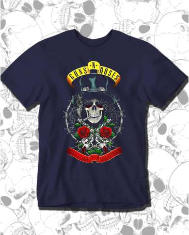 Camiseta Estampada Guns And Roses Slash Skull 🤟 Calidad Premium