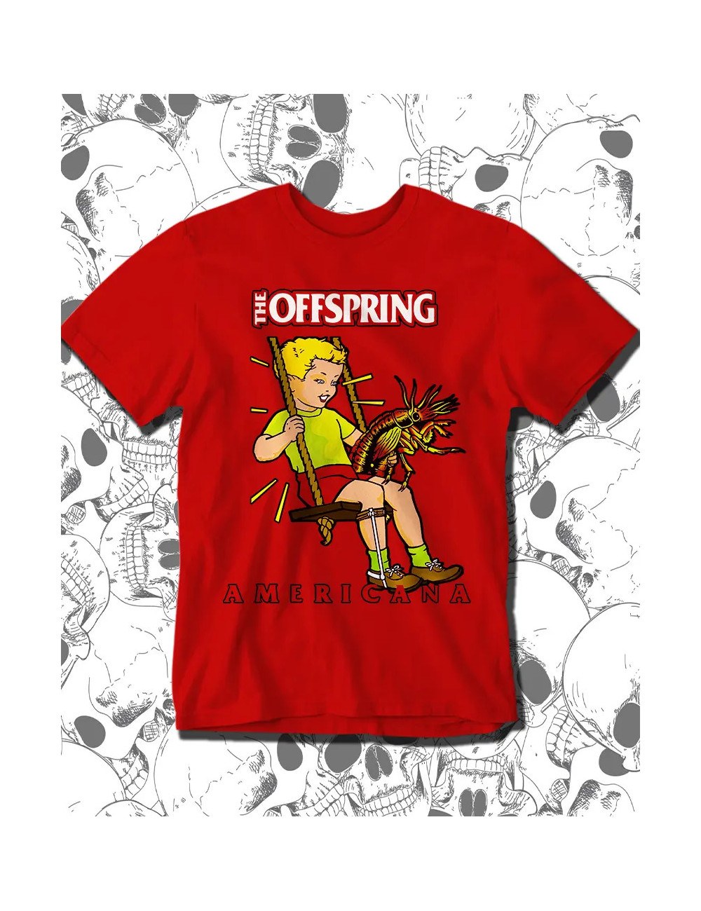 S PROMO The Offspring Americana Roja Talla S