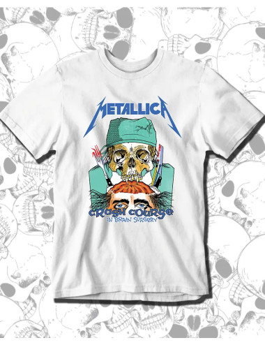 L PROMO Metallica Skull 06 Blanca Talla L