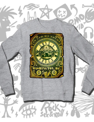 L PROMO BB Guns and Roses Washington Gris Talla L