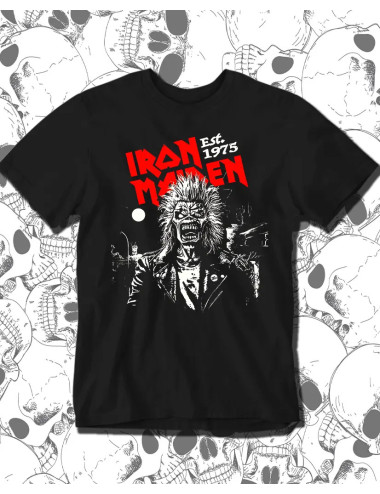 XL PROMO Iron Maiden 1975 Negra XL