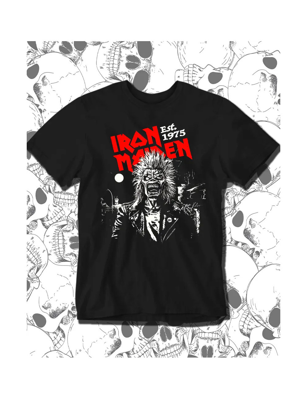 XL PROMO Iron Maiden 1975 Negra XL