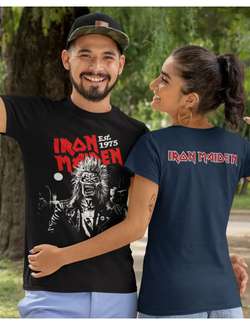 XL PROMO Iron Maiden 1975 Negra XL