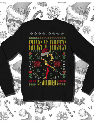 XL PROMO BB Navidad Guns n Roses Use Your Ilusion NEGRO xL