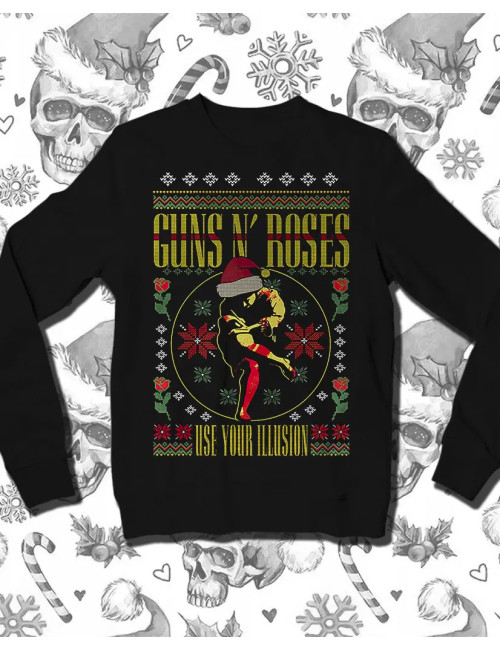 XL PROMO BB Navidad Guns n Roses Use Your Ilusion NEGRO xL