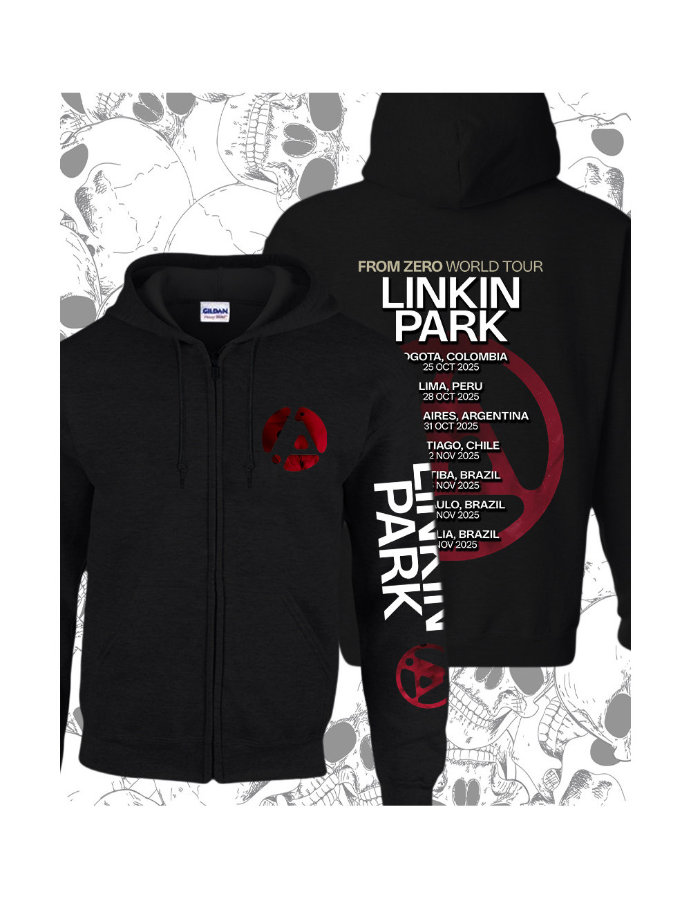 XL PROMO BA Linkin park from zero world tour Negro XL
