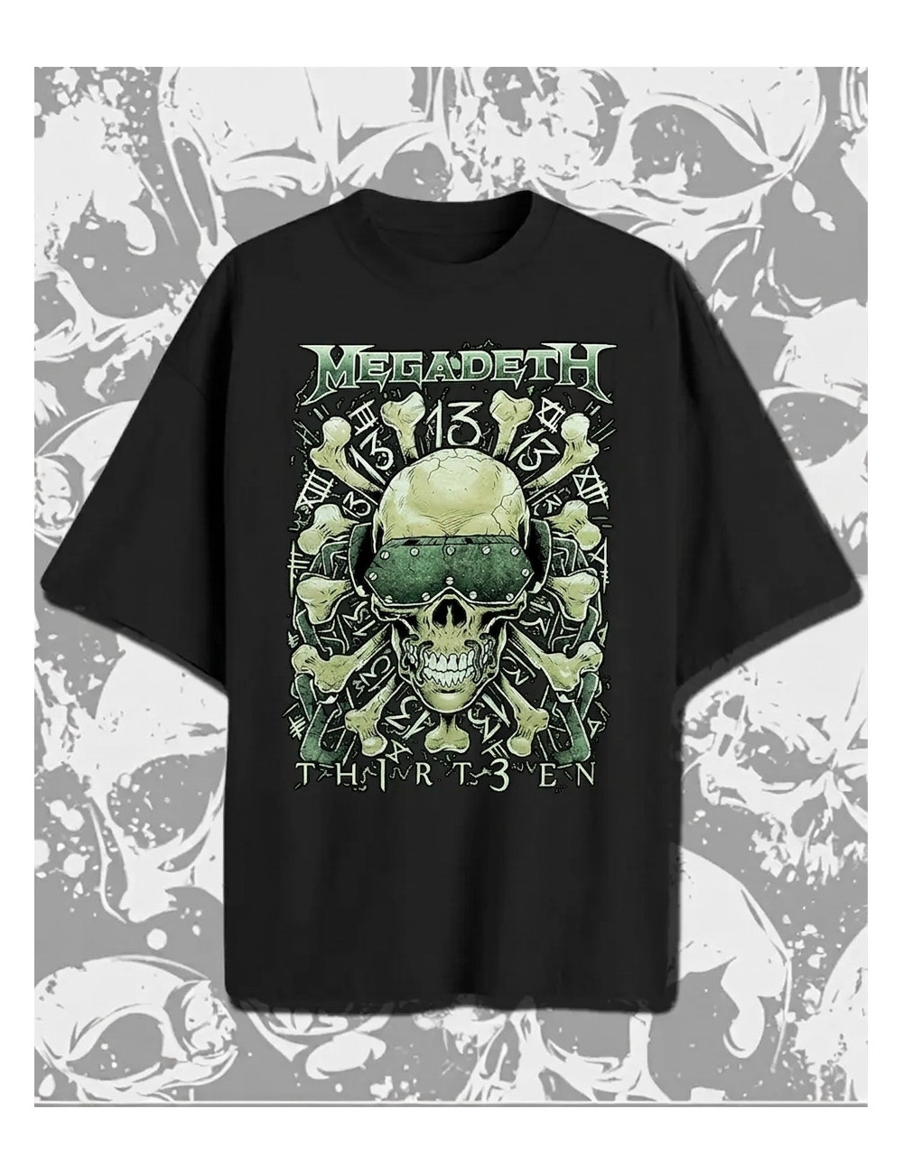 XL PROMO Megadeth Thirteen Negra Over Xl