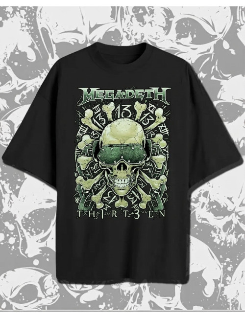 XL PROMO Megadeth Thirteen Negra Over Xl