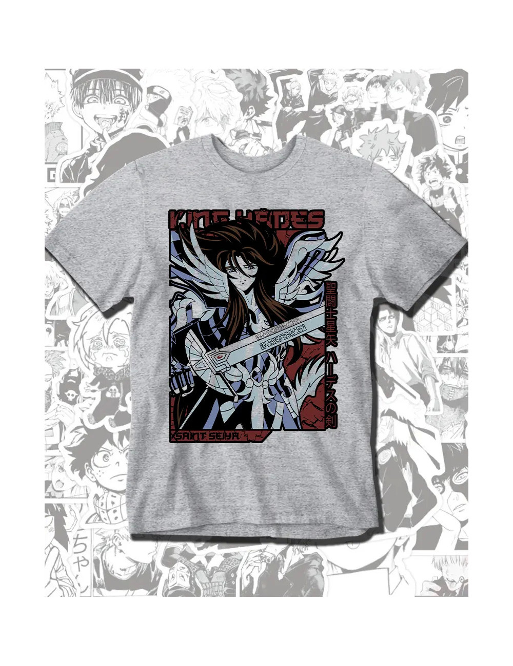 XL PROMO Saint Seiya Caballeros Del Zodiaco Hades Gris Xl