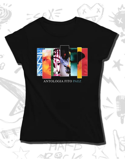 M PROMO Fito Paez Antologia Negra Dama Talla M