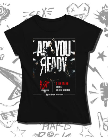 M PROMO Korn concierto 2026 solo pecho Negra M
