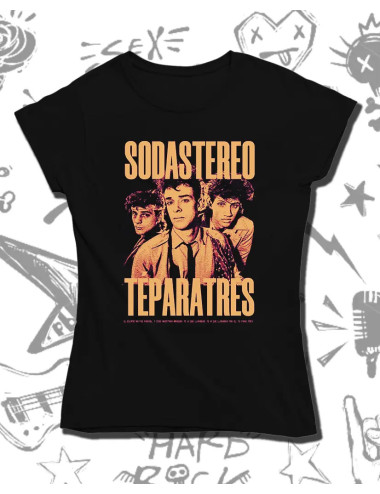 M PROMO Soda Stereo Te Para Tres Negra Dama M