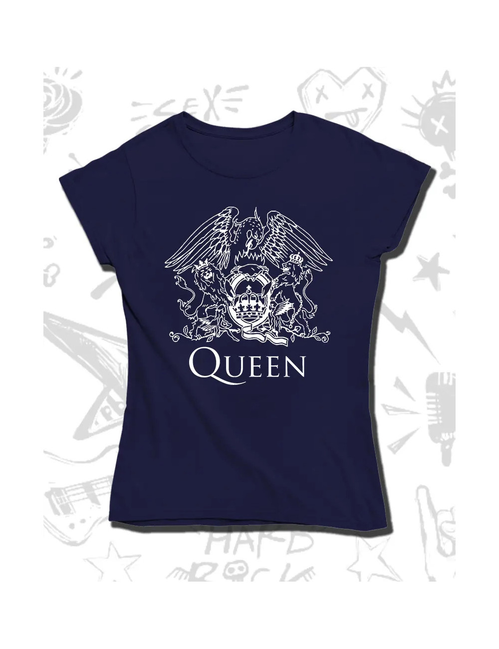 M PROMO Queen Logo Azul talla M