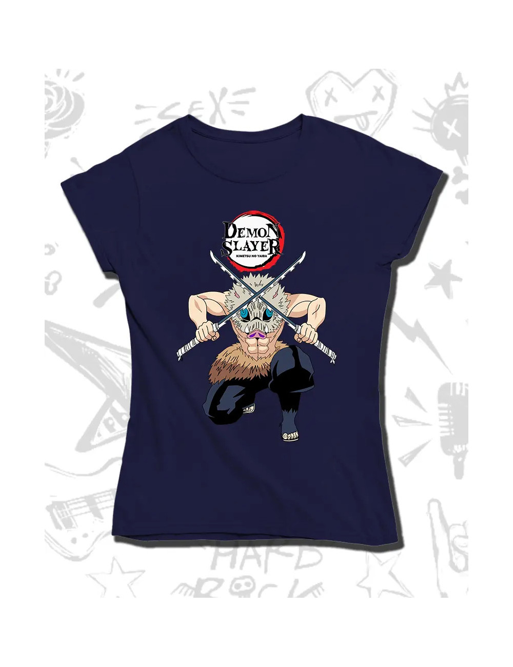L PROMO Demon Slayer kimetsu no yaiba Inosuke Azul Talla L