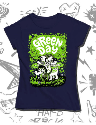 L PROMO Green Day Austria Dama Azul L