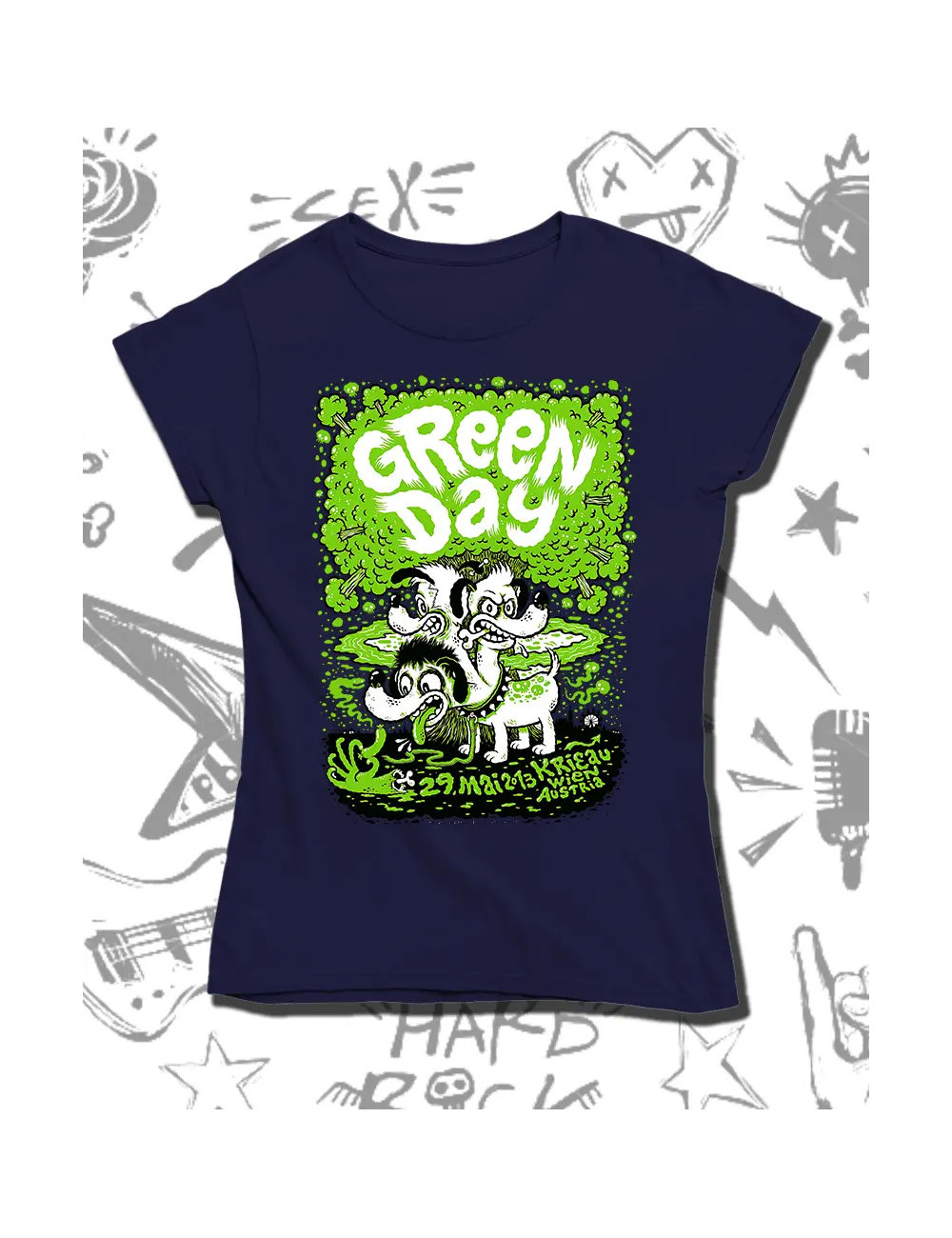 L PROMO Green Day Austria Dama Azul L
