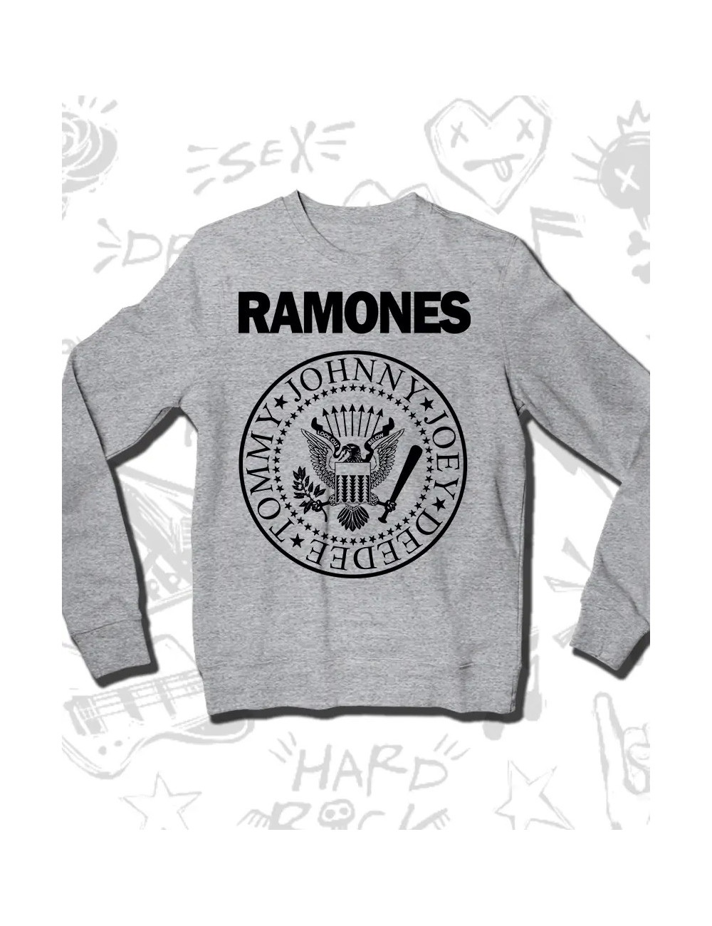 M  PROMO Ramones Gris talla M