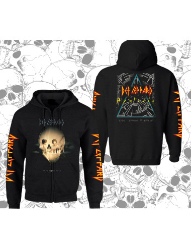 M PROMO  Hoodie Cremallera Def leppard