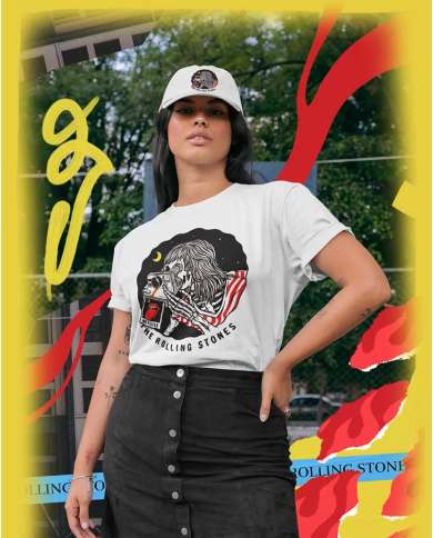 Camiseta Estampada Rolling Stones No Filter 🤟 Calidad Premium