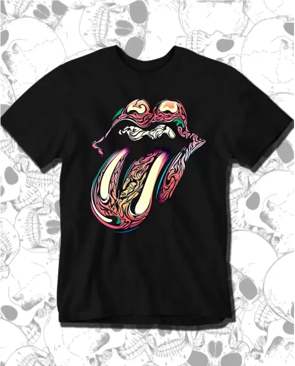 Camiseta Estampada Rolling Stones Color 🤟 Calidad Premium