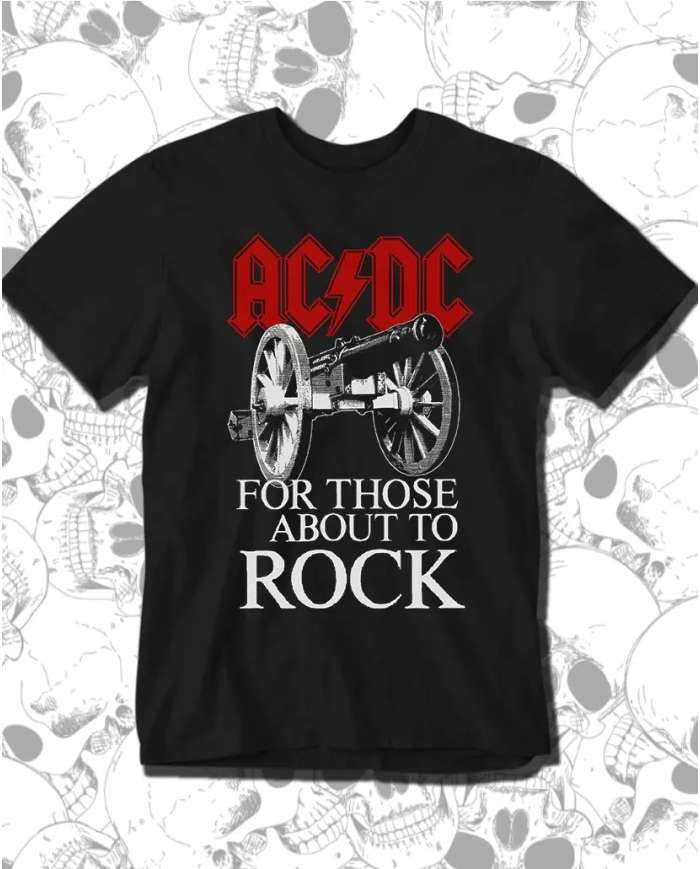 Camiseta Estampada ACDC For Those About To Rock 2 🤟 Calidad Premium