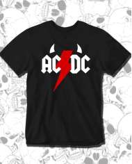 Camiseta Estampada ACDC Red Logo 🤟 Calidad Premium
