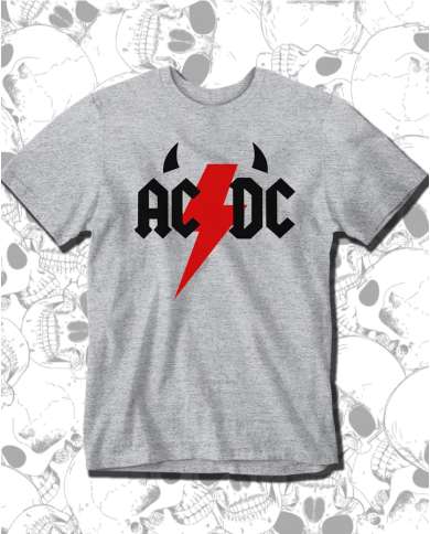 Camiseta Estampada ACDC Red Logo 🤟 Calidad Premium