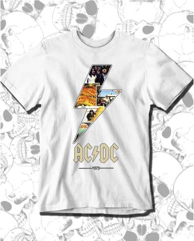 Camiseta Estampada ACDC Tunder 🤟 Calidad Premium