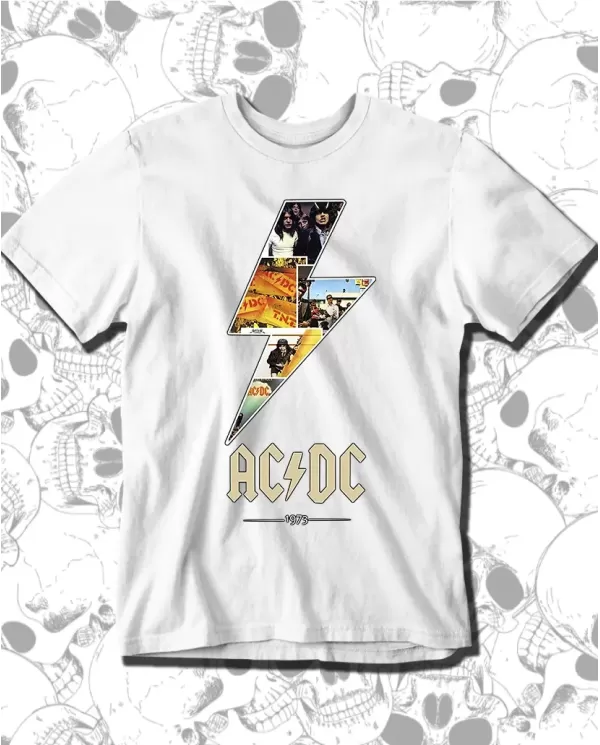 Camiseta Estampada ACDC Tunder 🤟 Calidad Premium