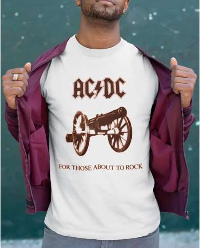 Camiseta Estampada ACDC For Those About To Rock 🤟 Calidad Premium