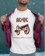 Camiseta Estampada ACDC For Those About To Rock 🤟 Calidad Premium