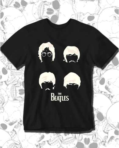 Camiseta Estampada The Beatles Faces 🤟 Calidad Premium