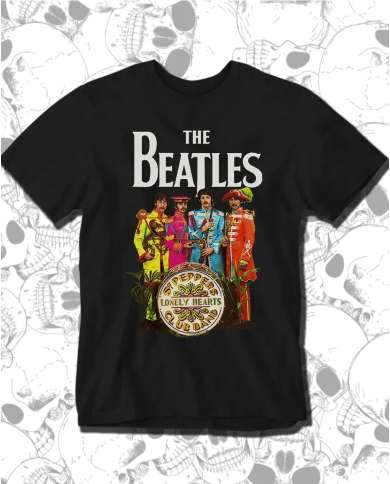 Camiseta Estampada The Beatles Lonely Hearts 🤟 Calidad Premium