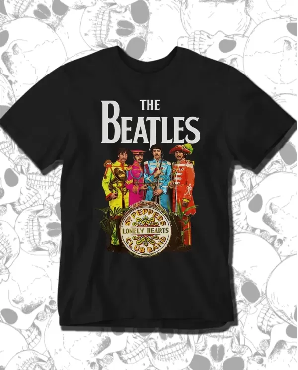 Camiseta Estampada The Beatles Lonely Hearts 🤟 Calidad Premium